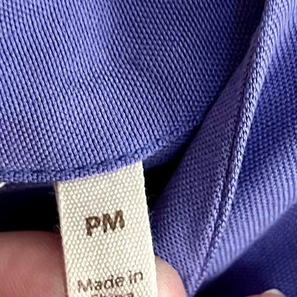 Soft Surroundings Periwinkle Purple Button-Up Blouse Size PM Tunic Flowy Gift - Picture 5 of 14